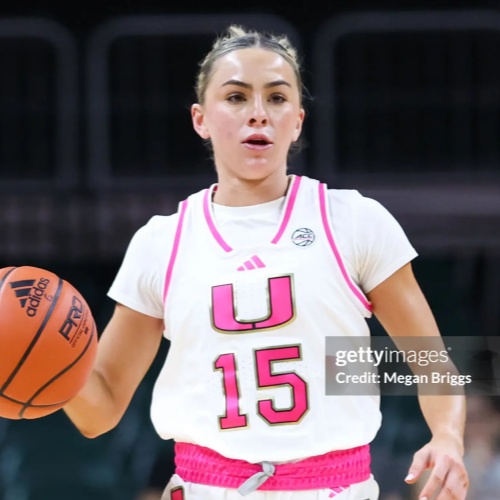 Unisex Miami Hurricanes #15 Hanna Cavinder 2025 White Pink Mother's day Womens Basketball Jersey