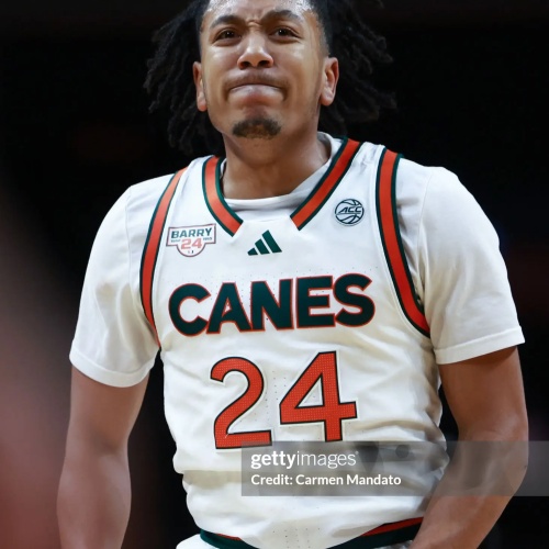 Mens Youth Miami Hurricanes #24 Nijel Pack Adidas 2025 White Canes Basketball Game Jersey