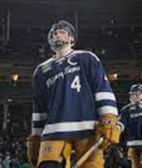 Mens Youth Penn State Nittany Lions #4 Simon Mack 2025 Navy College Hockey Game Jersey