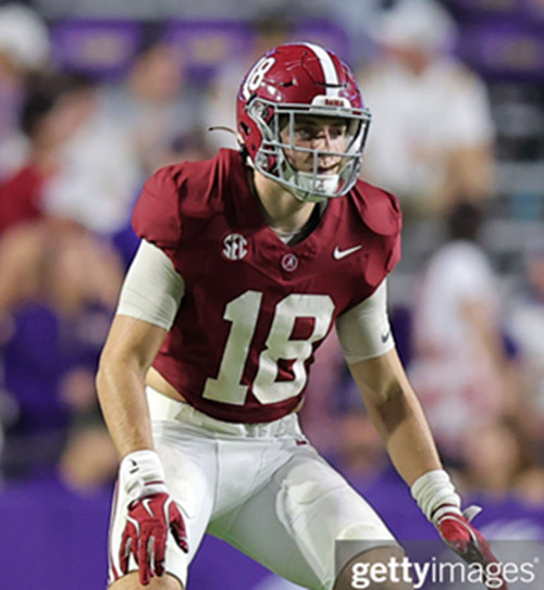 Mens Youth Alabama Crimson Tide #18 Bray Hubbard Maroon College Football Game Jersey