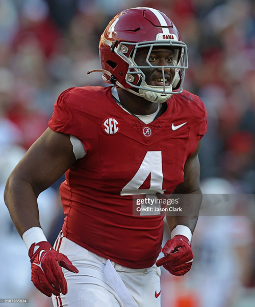 Mens Youth Alabama Crimson Tide #4 Qua Russaw Maroon College Football Game Jersey