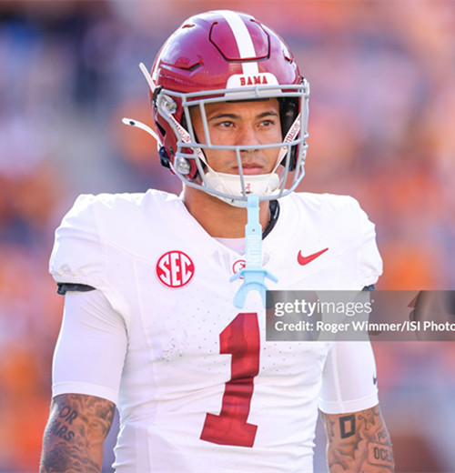 Youth Alabama Crimson Tide #1 Isaiah Horton White College Football Game Jersey