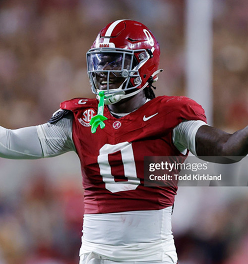 Mens Youth Alabama Crimson Tide #0 Deontae Lawson Maroon College Football Game Jersey