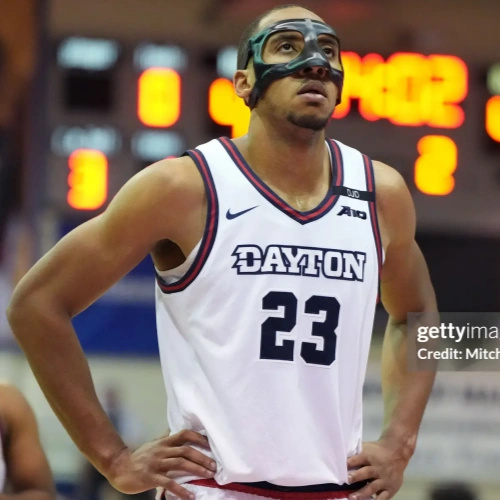 Mens Youth Dayton Flyers #23 Zed Key College Basketball Game Jersey White