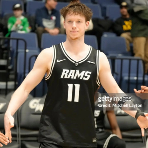 Mens Youth VCU Rams #11 Max Shulga College Basketball Game Jersey Black