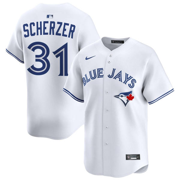 Mens Toronto Blue Jays #31 Max Scherzer Nike White Home Limited Player Jersey