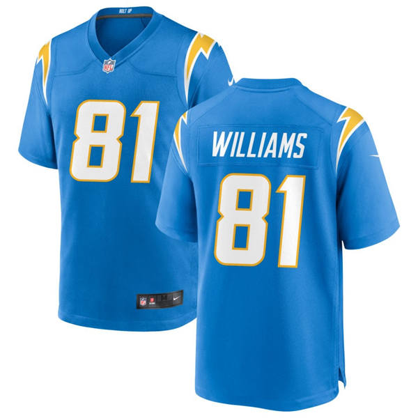 Men's Los Angeles Chargers #81 Mike Williams Nike Powder Blue Vapor Limited Player Jersey