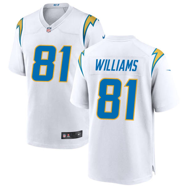 Men's Los Angeles Chargers #81 Mike Williams Nike White Vapor Limited Player Jersey