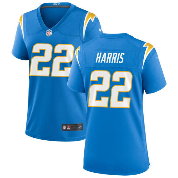 Women's Los Angeles Chargers #22 Najee Harris Powder Blue Limited Jersey