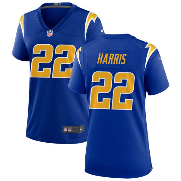 Women's Los Angeles Chargers #22 Najee Harris Royal Gold 2nd Alternate Limited Jersey