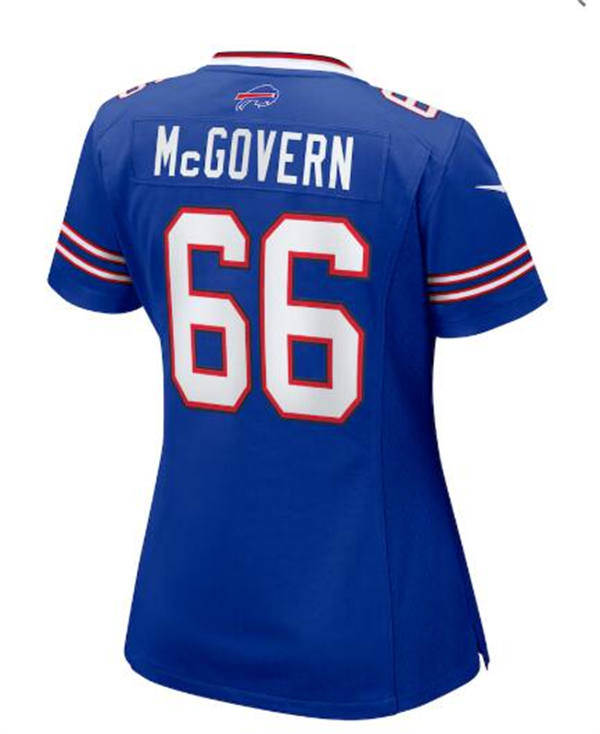 Womens Buffalo Bills #66 Connor McGovern Nike Royal Team Color Limited Player Jersey