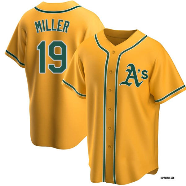 Men's Athletics #19 Mason Miller Nike 2025 Gold Alternate Limited Jersey