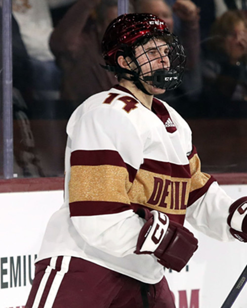 Mens Youth Arizona State Sun Devils #14 Ty Jackson  White Devils College Hockey Game Jersey