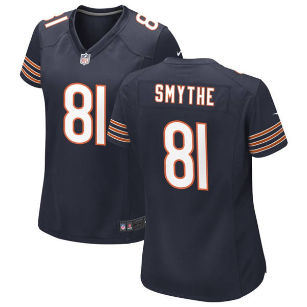 Womens Chicago Bears #81 Durham Smythe Nike Navy Limited Jersey