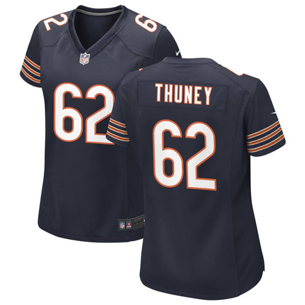 Womens Chicago Bears #62 Joe Thuney Nike Navy Limited Jersey