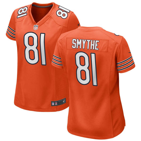 Womens Chicago Bears #81 Durham Smythe Nike Orange Limited Jersey