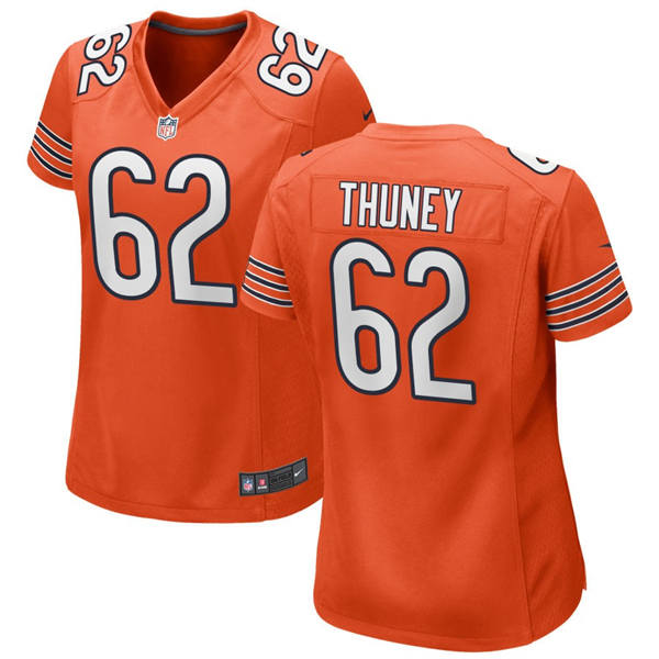 Womens Chicago Bears #62 Joe Thuney Nike Orange Limited Jersey