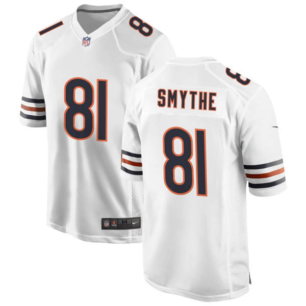 Youth Chicago Bears #81 Durham Smythe Nike White Limited Jersey