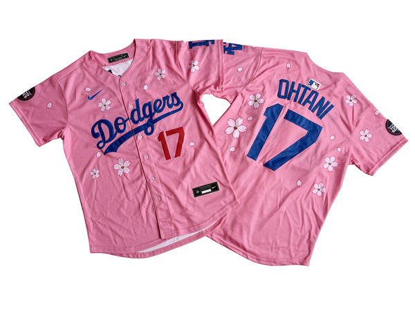 Mens Los Angeles Dodgers #17 Shohei Ohtani Nike 2025 MLB World Tour Tokyo Series Pink Limited Jersey