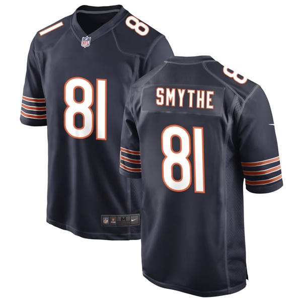 Mens Chicago Bears #81 Durham Smythe Nike Navy Vapor Untouchable Limited Jersey