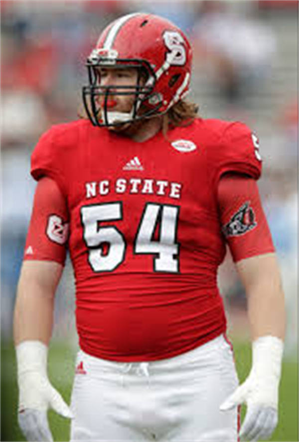 Mens Youth NC State Wolfpack #54 Joe Thuney 2015 Red College Football Jersey