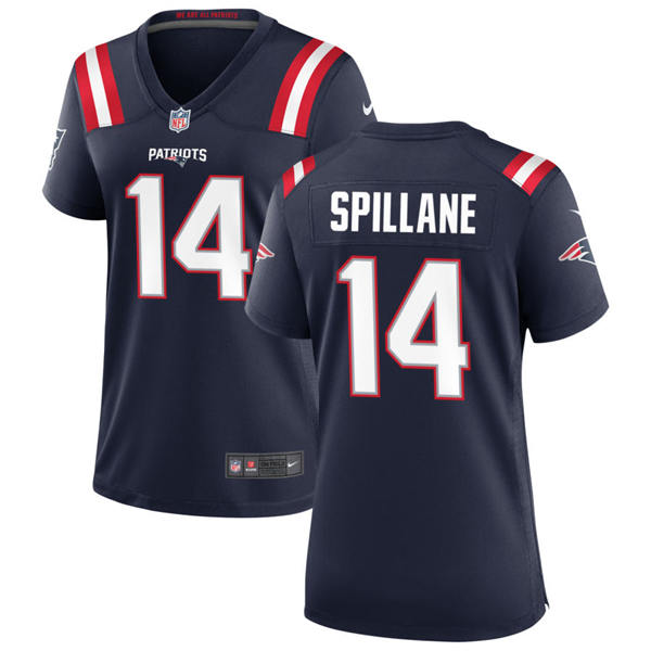 Womens New England Patriots #14 Robert Spillane Nike Navy Limited Jersey