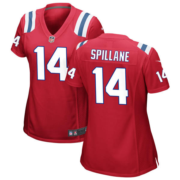 Womens New England Patriots #14 Robert Spillane Nike Red Alternate Limited Jersey
