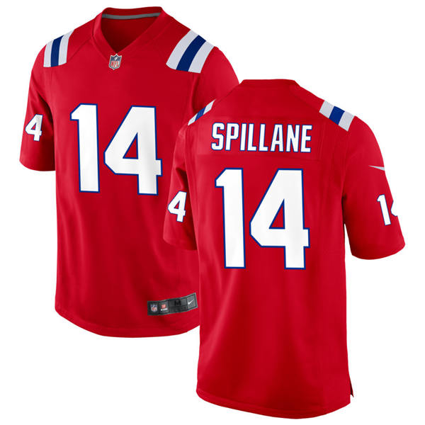 Youth New England Patriots #14 Robert Spillane Nike Red Alternate Vapor Limited Jersey