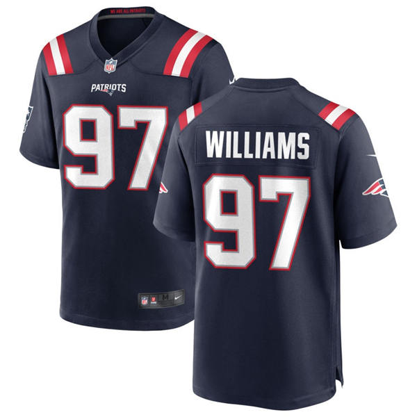 Youth New England Patriots #97 Milton Williams Nike Navy Limited Jersey