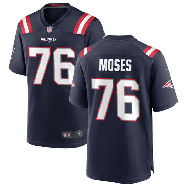 Youth New England Patriots #76 Morgan Moses Nike Navy Limited Jersey