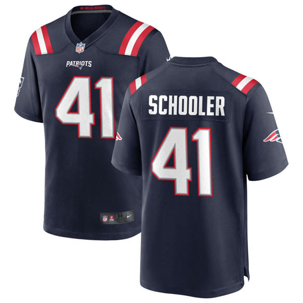 Youth New England Patriots #41 Brenden Schooler Nike Navy Limited Jersey