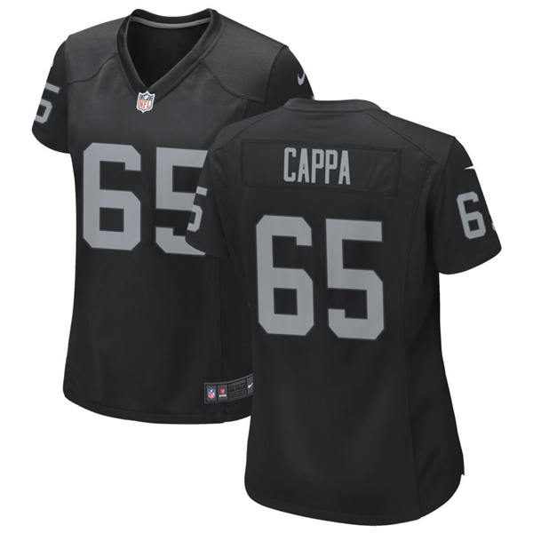 Women's Las Vegas Raiders #65 Alex Cappa Nike Black Limited Player Jersey