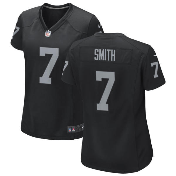 Women's Las Vegas Raiders #7 Geno Smith Nike Black Limited Player Jersey
