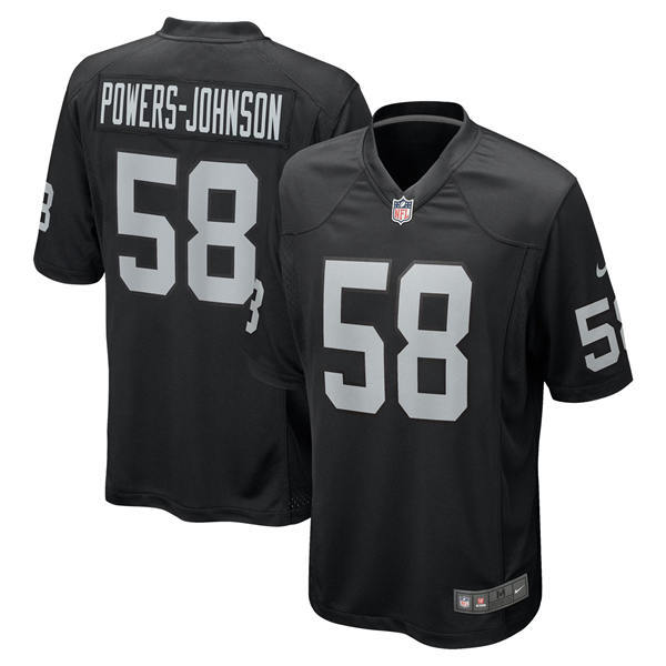 Youth Las Vegas Raiders #58 Jackson Powers-Johnson Nike Black Limited Player Jersey