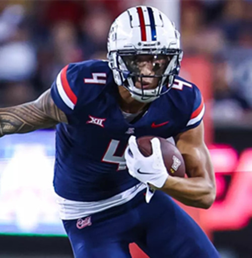 Mens Youth Arizona Wildcats #4 Kris Hutson Nike 2024 XII Navy Football Game Jersey