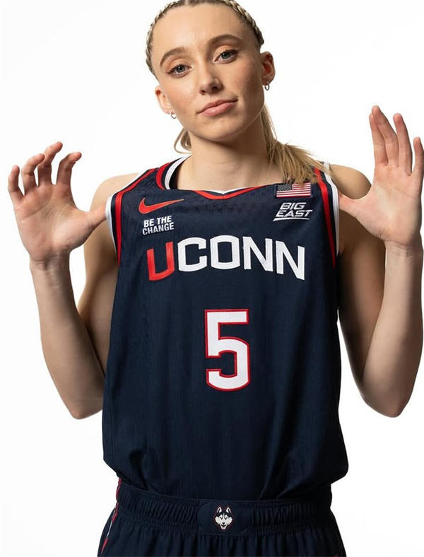 Unisex UConn Huskies #5 Paige Bueckers Nike 2025 Navy Women's Basketball NCAA TOURNAMENT Jersey