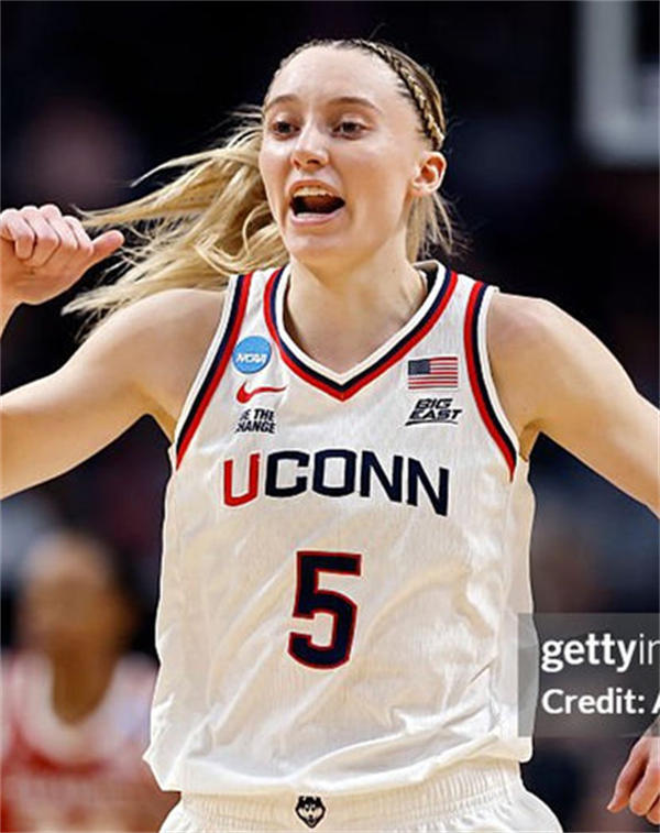 Unisex UConn Huskies #5 Paige Bueckers Nike 2025 White Women's Basketball NCAA TOURNAMENT Jersey