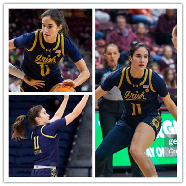 Unisex Notre Dame Fighting Irish #11 Sonia Citron Navy Irish Womens basketball Game Jersey