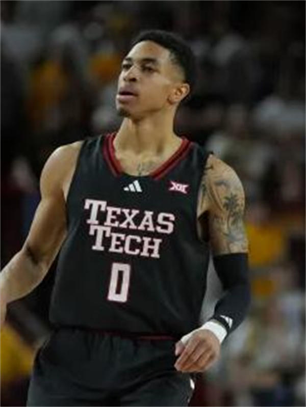 Mens Youth Texas Tech Red Raiders #0 Chance McMillian 2025 Black College Basketball Game Jersey