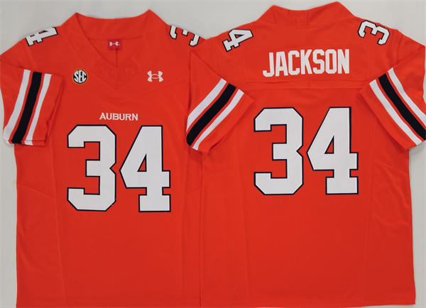 Men's Auburn Tigers #34 Bo Jackson Orange Football Jersey