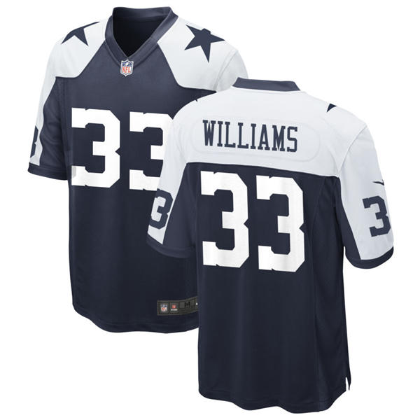 Mens Dallas Cowboys #33 Javonte Williams Nike Navy Alternate Vapor F.U.S.E. Limited Jersey
