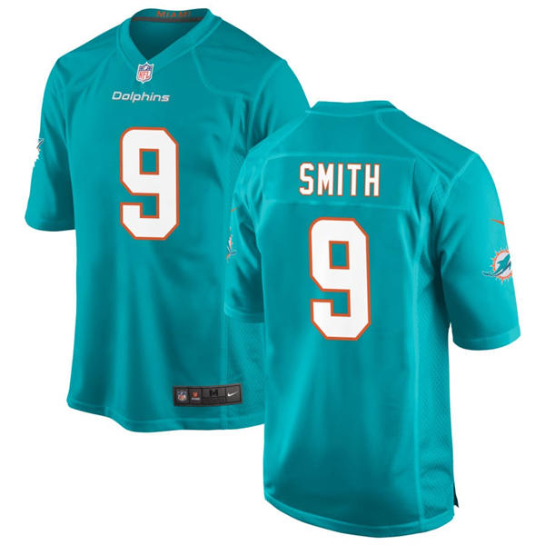 Mens Miami Dolphins #9 Jonnu Smith Nike Aqua F.U.S.E. Vapor Limited Jersey