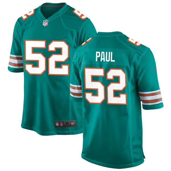 Mens Miami Dolphins #52 Patrick Paul Nike Aqua Alternate F.U.S.E. Vapor Limited Jersey
