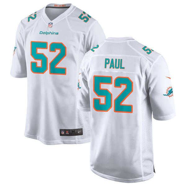 Mens Miami Dolphins #52 Patrick Paul Nike Home White F.U.S.E. Vapor Limited Jersey