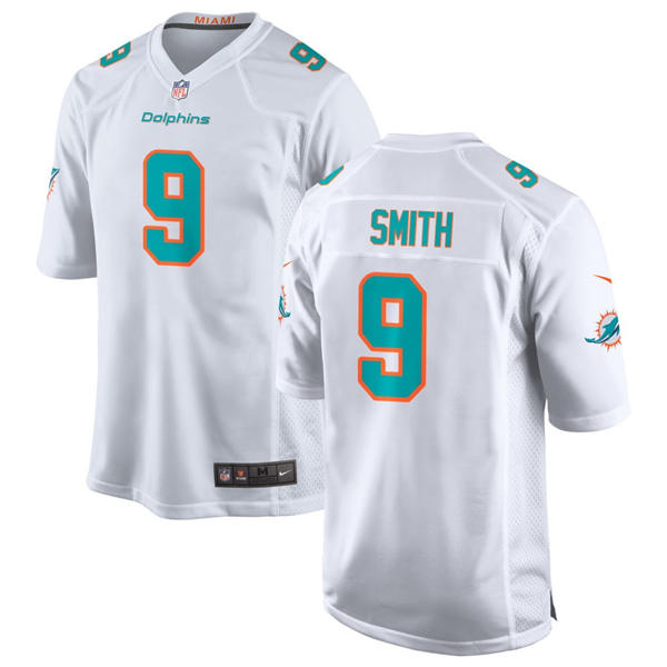 Mens Miami Dolphins #9 Jonnu Smith Nike Home White F.U.S.E. Vapor Limited Jersey