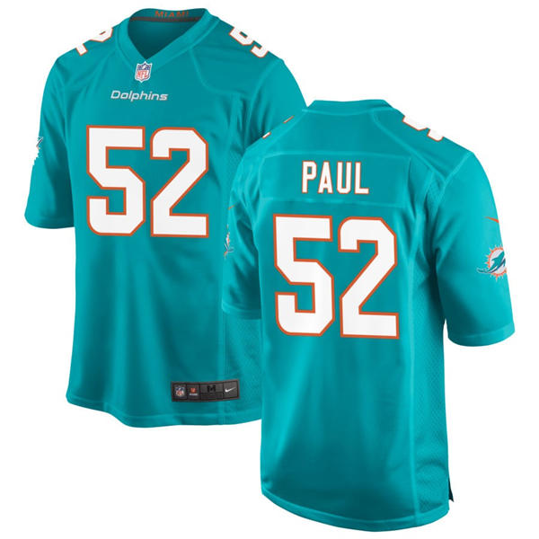 Mens Miami Dolphins #52 Patrick Paul Nike Aqua F.U.S.E. Vapor Limited Jersey