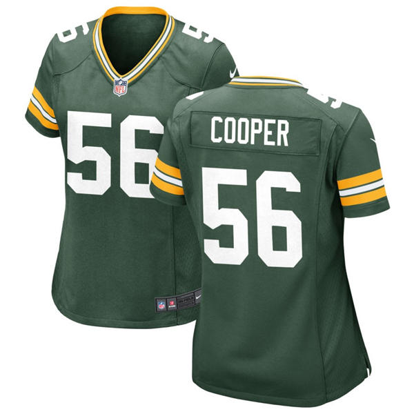 Womens Green Bay Packers #56 Edgerrin Cooper Nike Green Limited Jersey