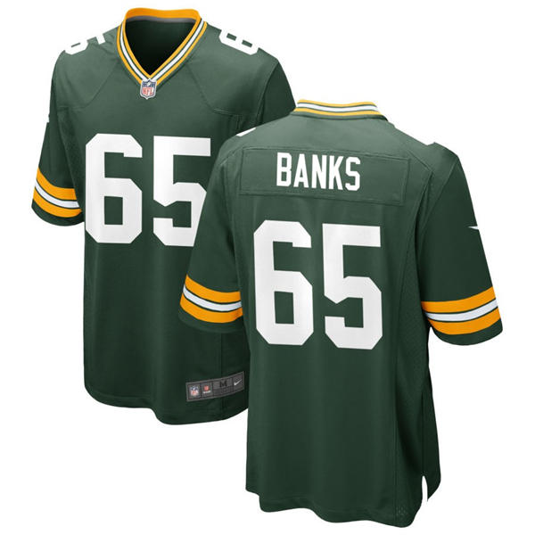 Youth Green Bay Packers #65 Aaron Banks Nike Green Limited Jersey