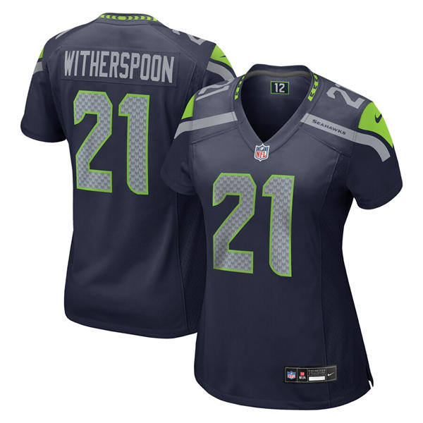 Womens Seattle Seahawks #21 Devon Witherspoon Nike Navy Limited Jersey