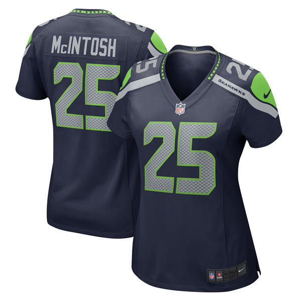 Women's Seattle Seahawks #25 Kenny McIntosh Nike Navy Limited Jersey